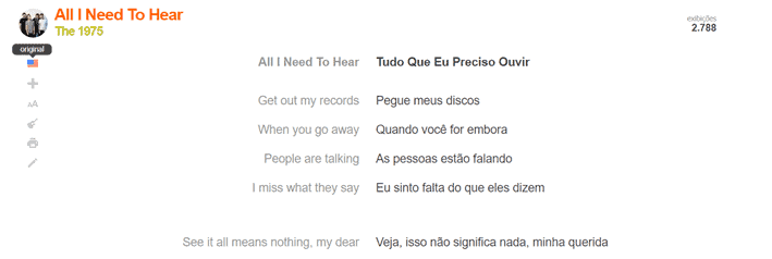 musicas em ingles com letra